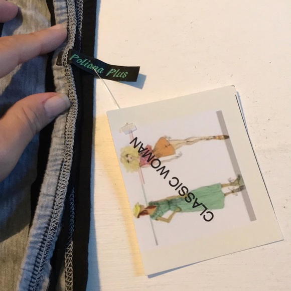 Lightweight Black & Gray Striped skirt - Picture 6 of 7